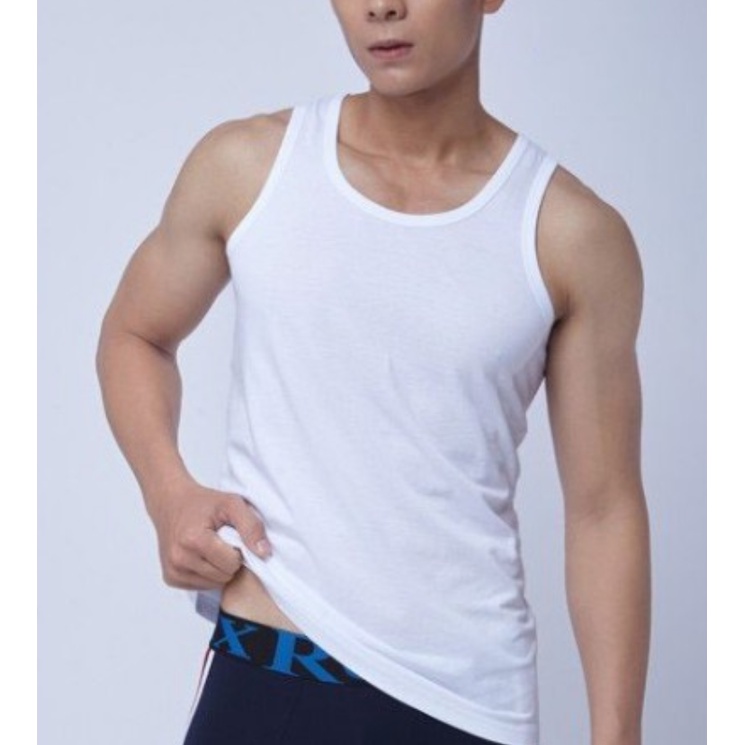 Áo lót trắng nam cộc tay Cotton đông xuân cao cấp LEDDATEX kiểu bộ đội mặc trong sơ mi LOTNAM
