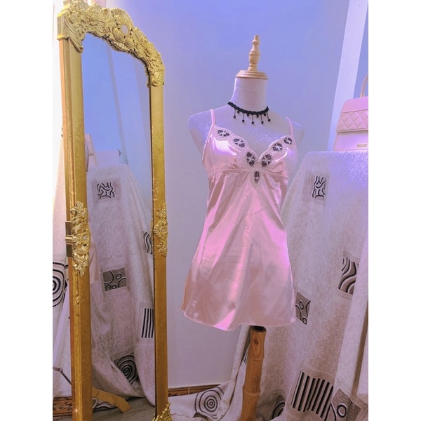 Đầm ngủ satin lụa