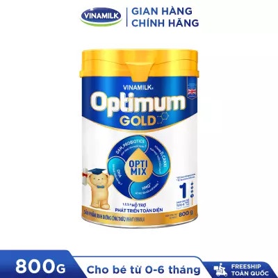 [HSD T12-2024] [MẪU MỚI] Sữa Bột Vinamilk Optimum Gold 1 800g.