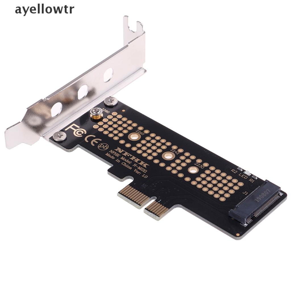 【aye】 NVMe PCIe M.2 NGFF SSD to PCIe x1 adapter card PCIe x1 to M.2 card with bracket .