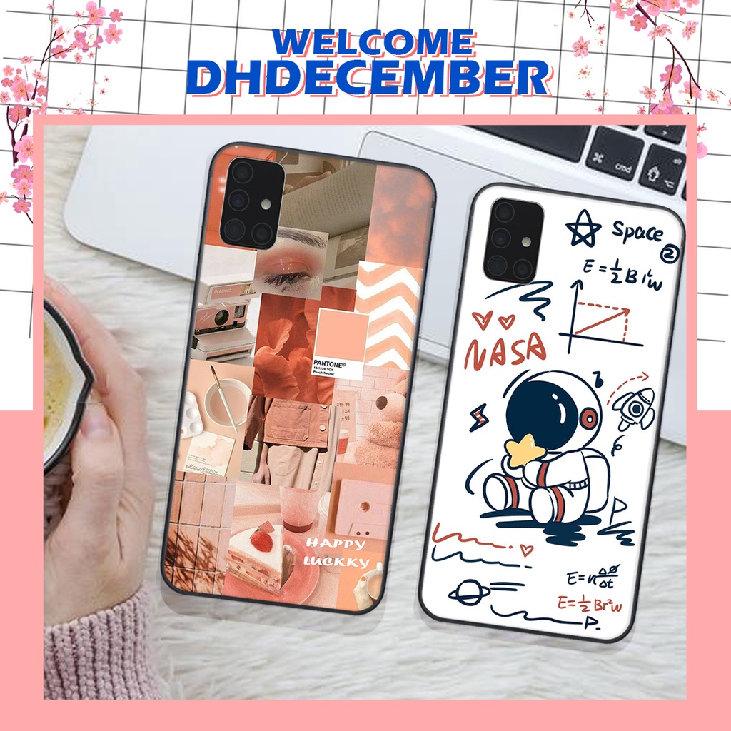 Ốp lưng Samsung  A51 / A71 in hình nice ,good luck happy ốp xinh viền dẻo đẹp chất