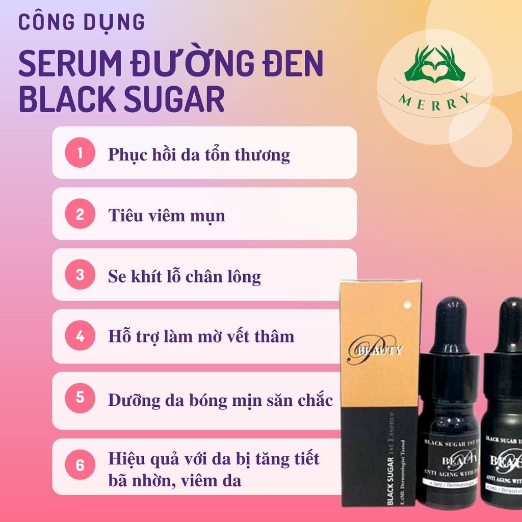 Serum Đường Đen Nhật Bản Black Sugar Ist Essence Nhật Bản 5ml