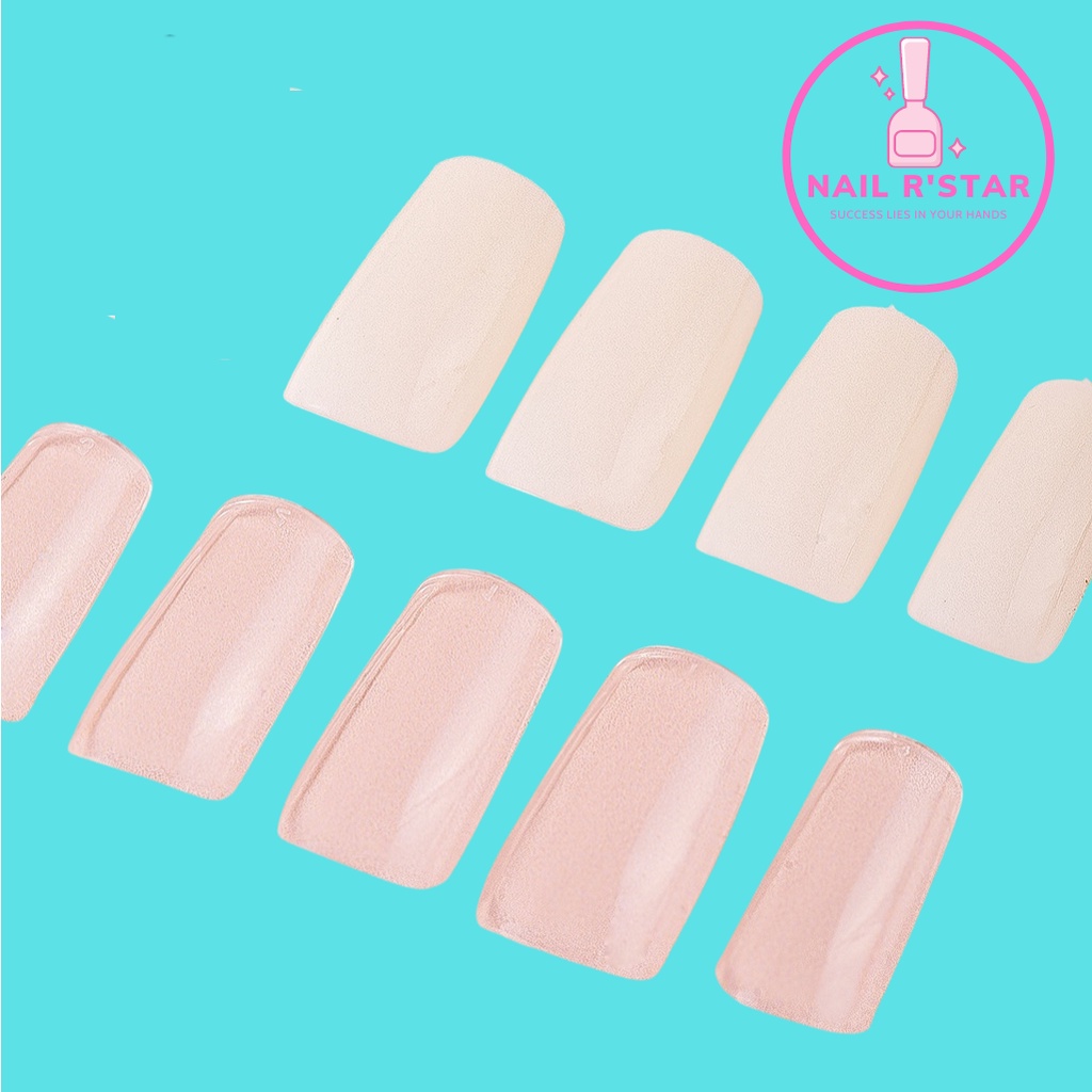 Móng úp HSM chính hãng - Hộp 500 móng ốp phom chuẩn đẹp không cần dũa NAIL R’STAR