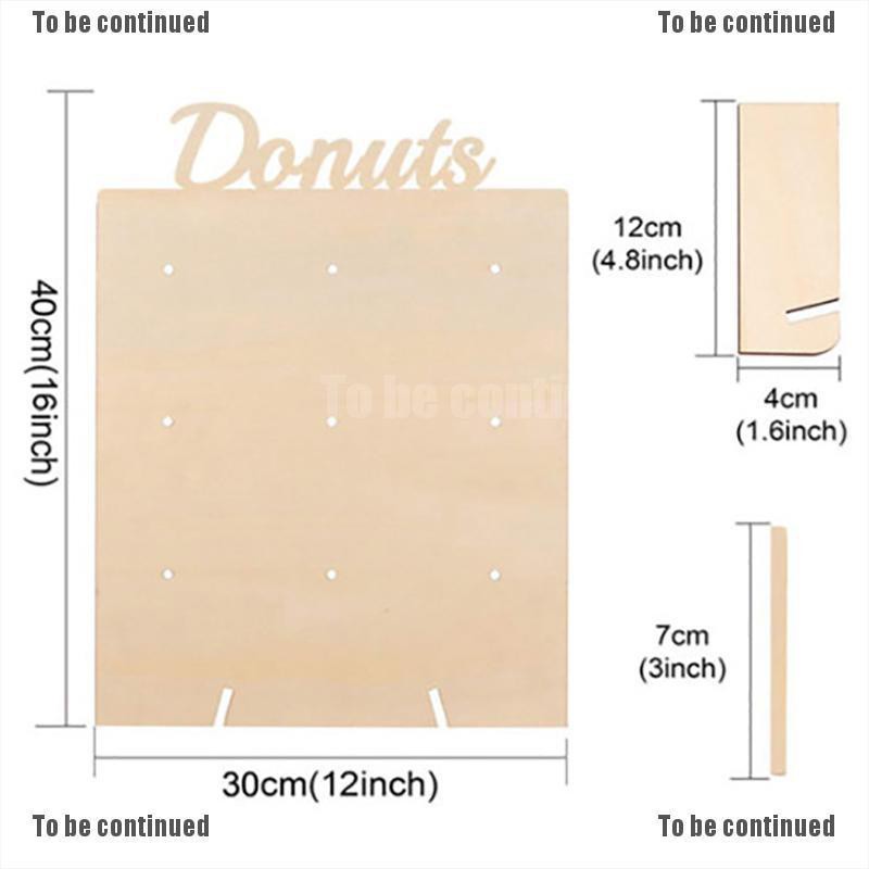 Giá Gỗ Trưng Bày Bánh Donut Sáng Tạo Đáng Yêu
