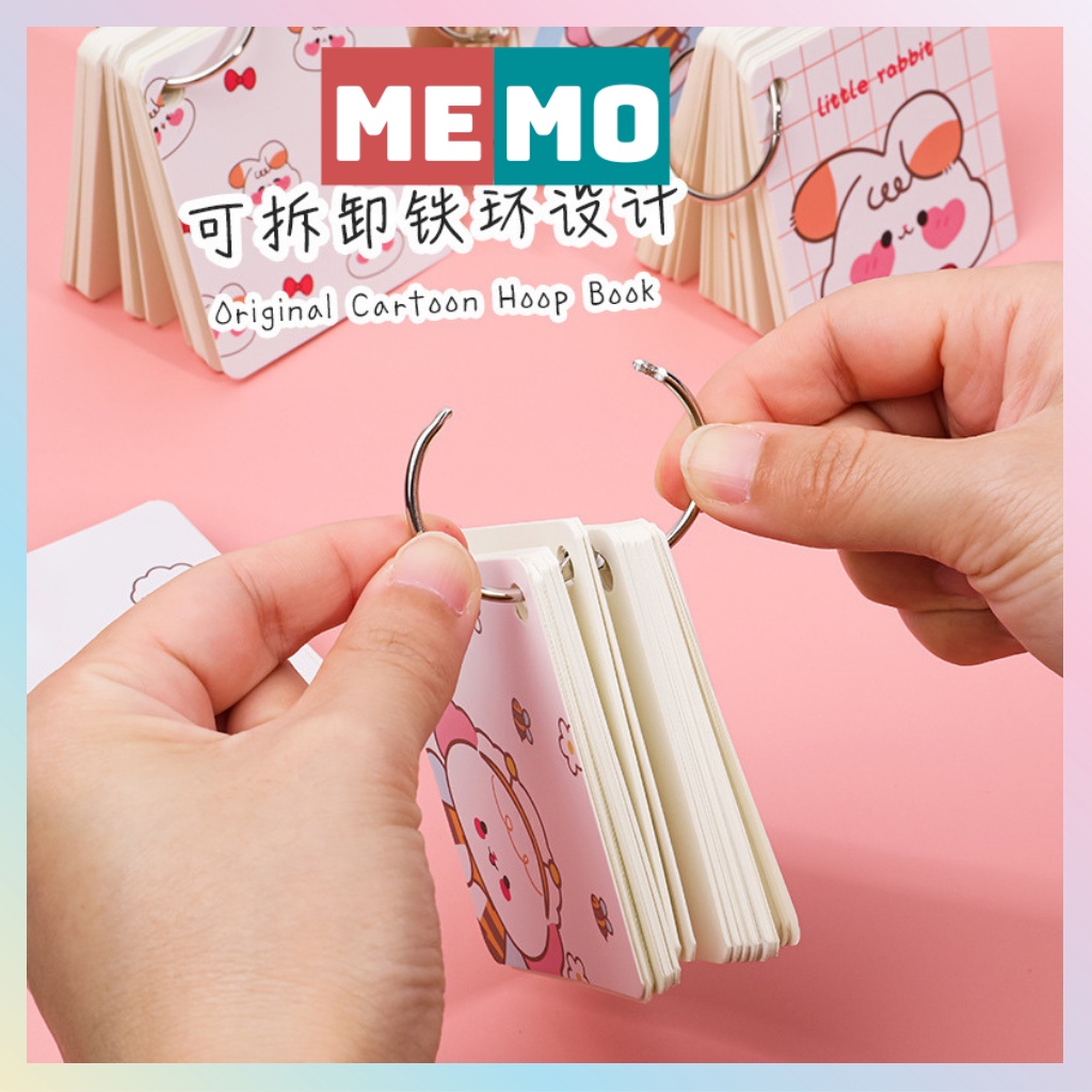 Flashcard , thẻ ghi nhớ học từ vựng học ngoại ngữ nhiều mẫu hoạt hình cute MEMO