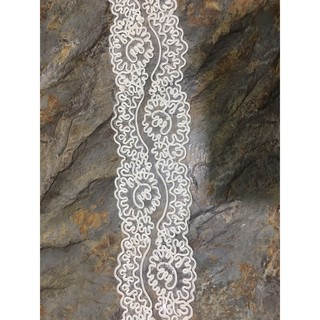 Ren chân cao cấp RC16562 bản 9cm dùng may váy đầm thời trang, váy cưới, làm đồ decor trang trí
