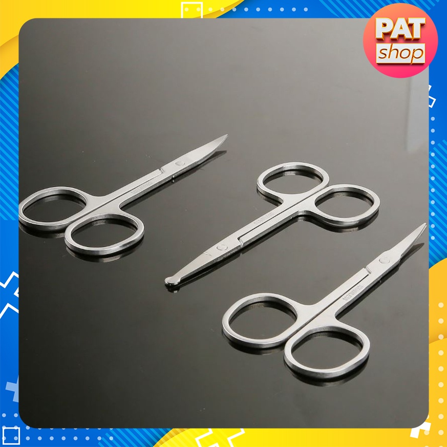 Kéo cắt tỉa lông mũi / lông mày/ lông mi bằng thép không gỉ #K2