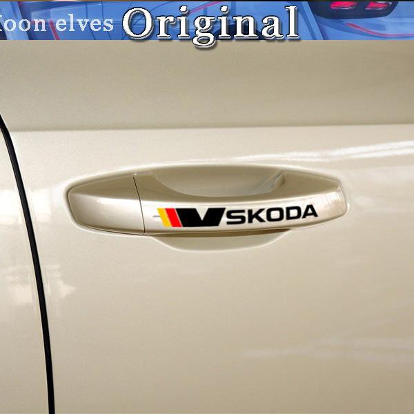 Sticker Trang Trí Tay Nắm Cửa Xe Hơi Skoda Jingrui Hao Rui Speedy Octavia Xin Rui Yei