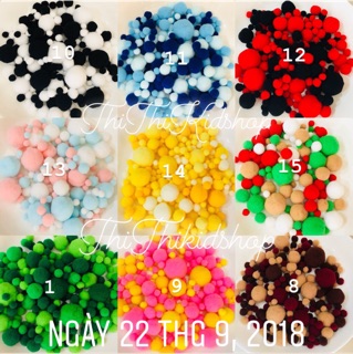 20g Hạt Bom Bom cao cấp /15 màu/chọn màu