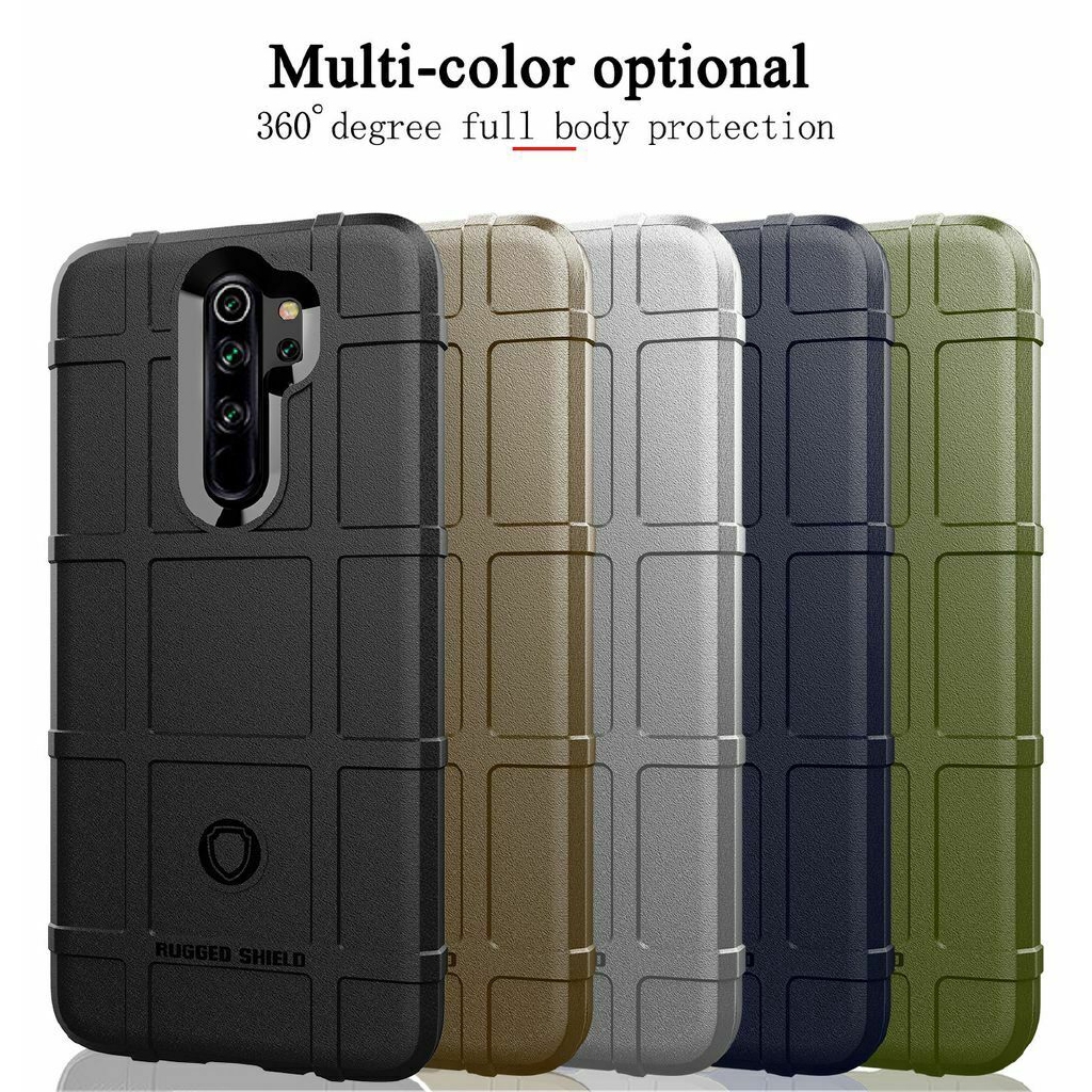 Xiaomi Redmi Note 8 Pro Strong Shockproof Rugged Shield Soft TPU Case Cover