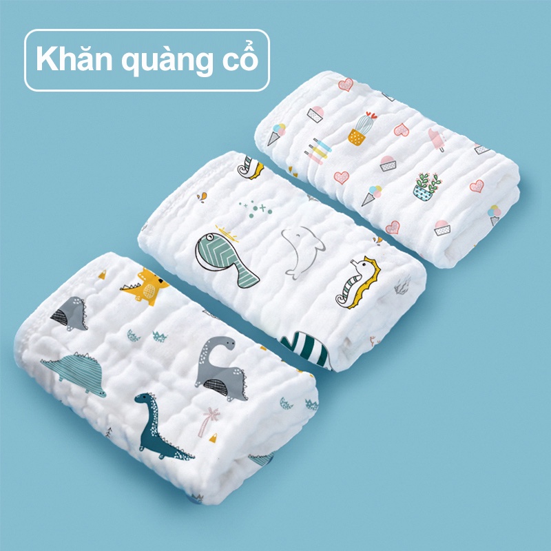 [ân ninh] khăn xô cotton tăm cho bé 6 lớp mềm mại thân thiện với da của bé