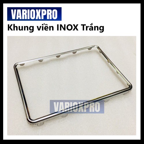 Bộ ốp biển số Titan 7 màu / Vàng / Xanh / INOX Trắng xe máy - Khung viền titan ốp biển số xe máy - Ốp bảng số xe máy