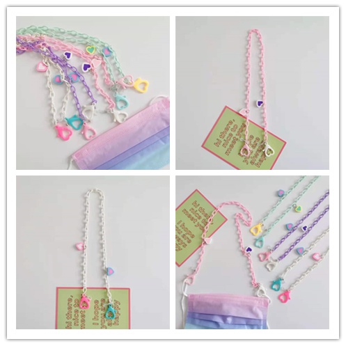 Dây đeo khẩu trang bằng acrylic màu sắc ngọt ngào chống trượt chống thất lạc