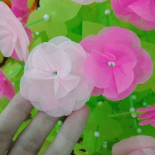 12 bộ nguyên liệu hoa giấy lụa