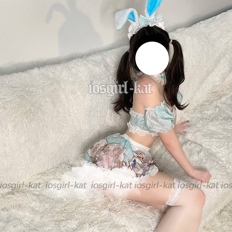 Bộ đồ lót hóa trang cô hầu gái phối ren gợi cảm cho nữ