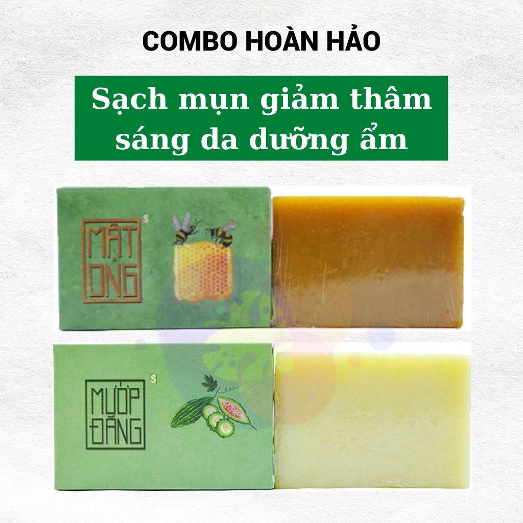 Xà Bông Sinh Dược giảm mụn lưng, giảm thâm, sáng da chiết xuất 100% thiên nhiên cục 100gr | BigBuy360 - bigbuy360.vn