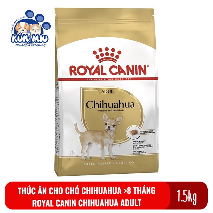 Thức ăn cho chó Chihuahua trên 8 tháng tuổi Royal Canin Chihuahua Adult túi 1.5kg
