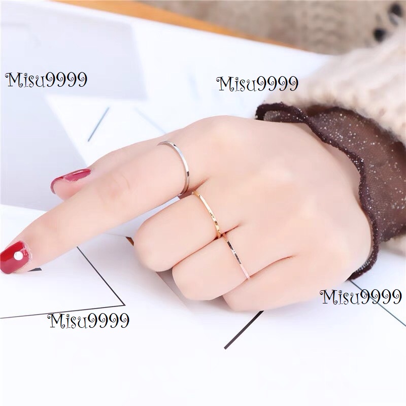 Nhẫn titan Dòng siêu mỏng 1mm