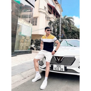ÁO POLO NAM PHỐI VÀNG