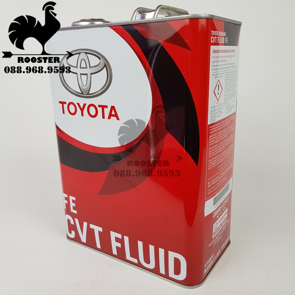 Dầu nhớt hộp số tự động vô cấp(CVT) xe Toyota Vios, Corolla Altis. CVT FE, FE CVT FLUID (Mã: 0888602505)