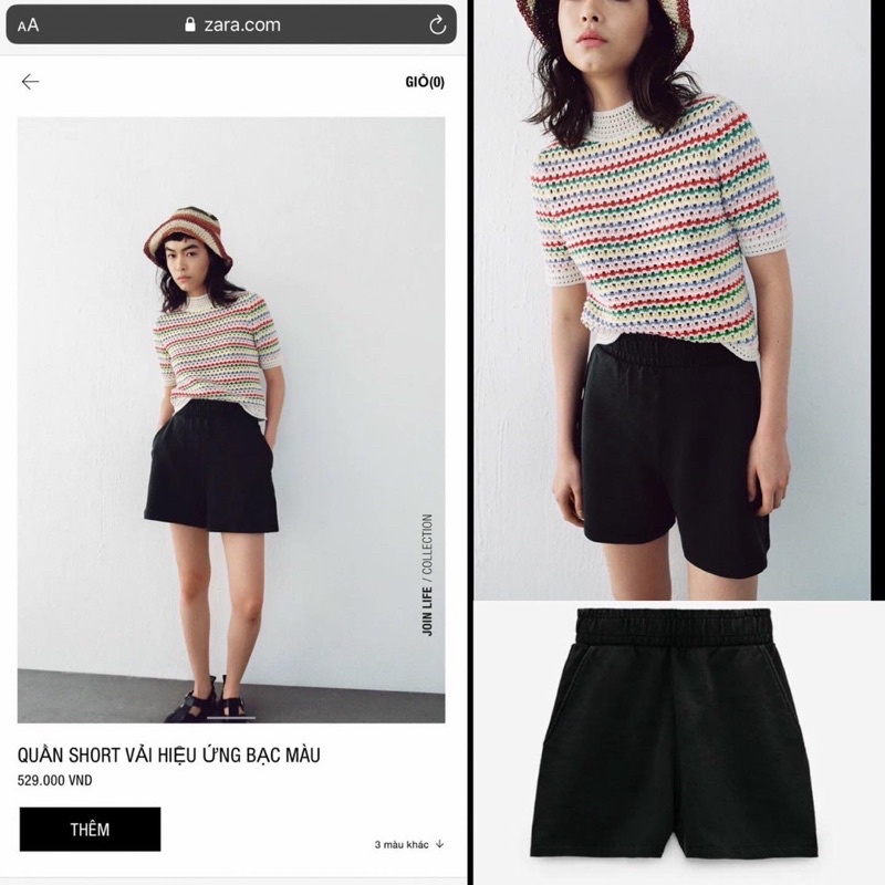 Quần short ngố Zr
