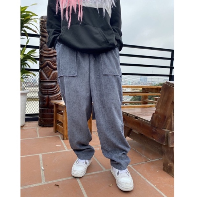Quần Tập Jogger Hiphop Dáng Thụng nam nữ,  tập nhảy gym zumba, chất nhung tăm, form rộng thể thao, mềm, thoáng khí.