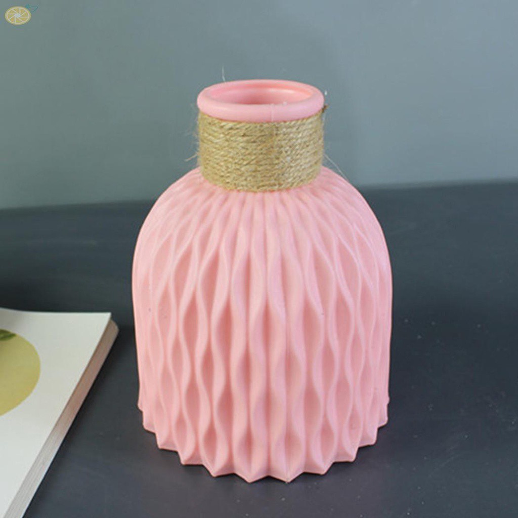 Lọ Hoa Bằng Gốm Màu Trắng / Hồng / Xám Dùng Để Trang Trí Phòng Ngủ