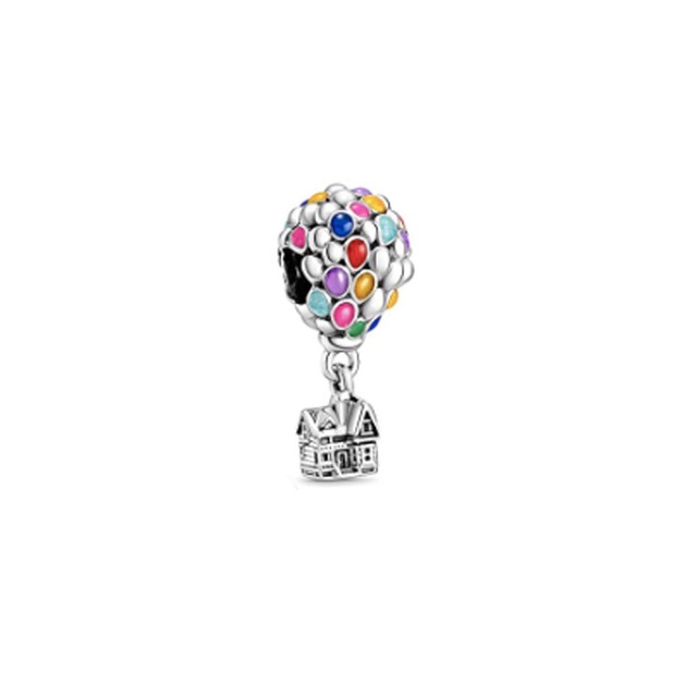 Mặt Dây Chuyền Bạc 925 Hình Chuột mickey minnie Chim Cam Vòng Xoay Ngựa Gỗ diy