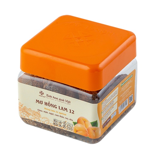 Ô mai  Mơ Hồng Lam 12 - Vị chua cay mặn ngọt Cam Thảo - Hộp