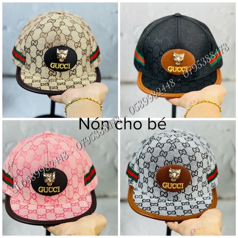 NÓN HIPHOP GỜ PHỐI LOGO SÓI ĐÁNG YÊU CHO BÉ TRAI BÉ GÁI TỪ 1 tuổi -5 tuổi