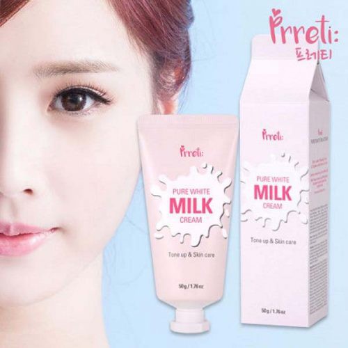 KEM DƯỠNG TRẮNG NÂNG TONE PRRETI PURE WHITE MILK CREAM 50G