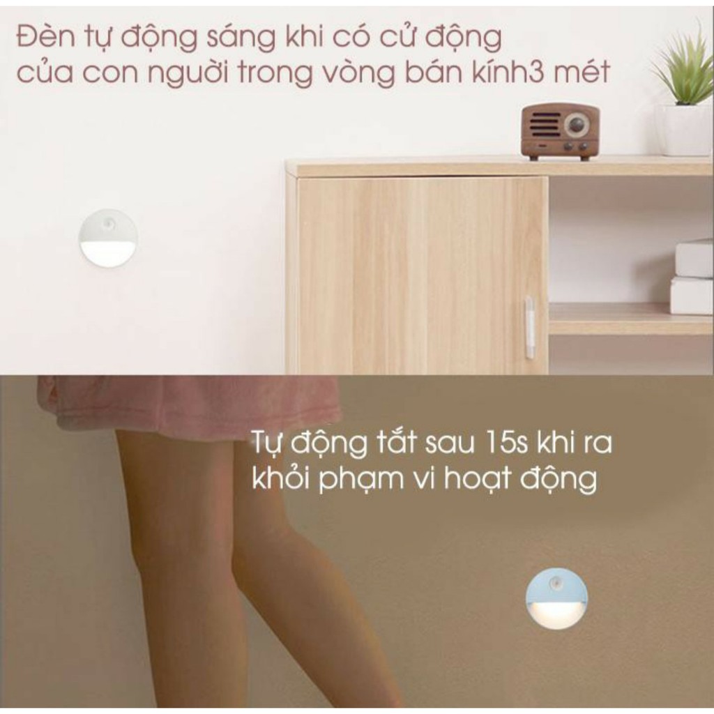 Đèn LED Cảm Ứng Sử Dụng Pin Tự Động Phát Sáng Khi Có Người Di Chuyển