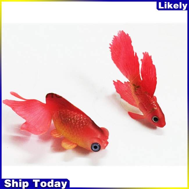 Mô hình cá vàng bằng silicone trang trí bể cá