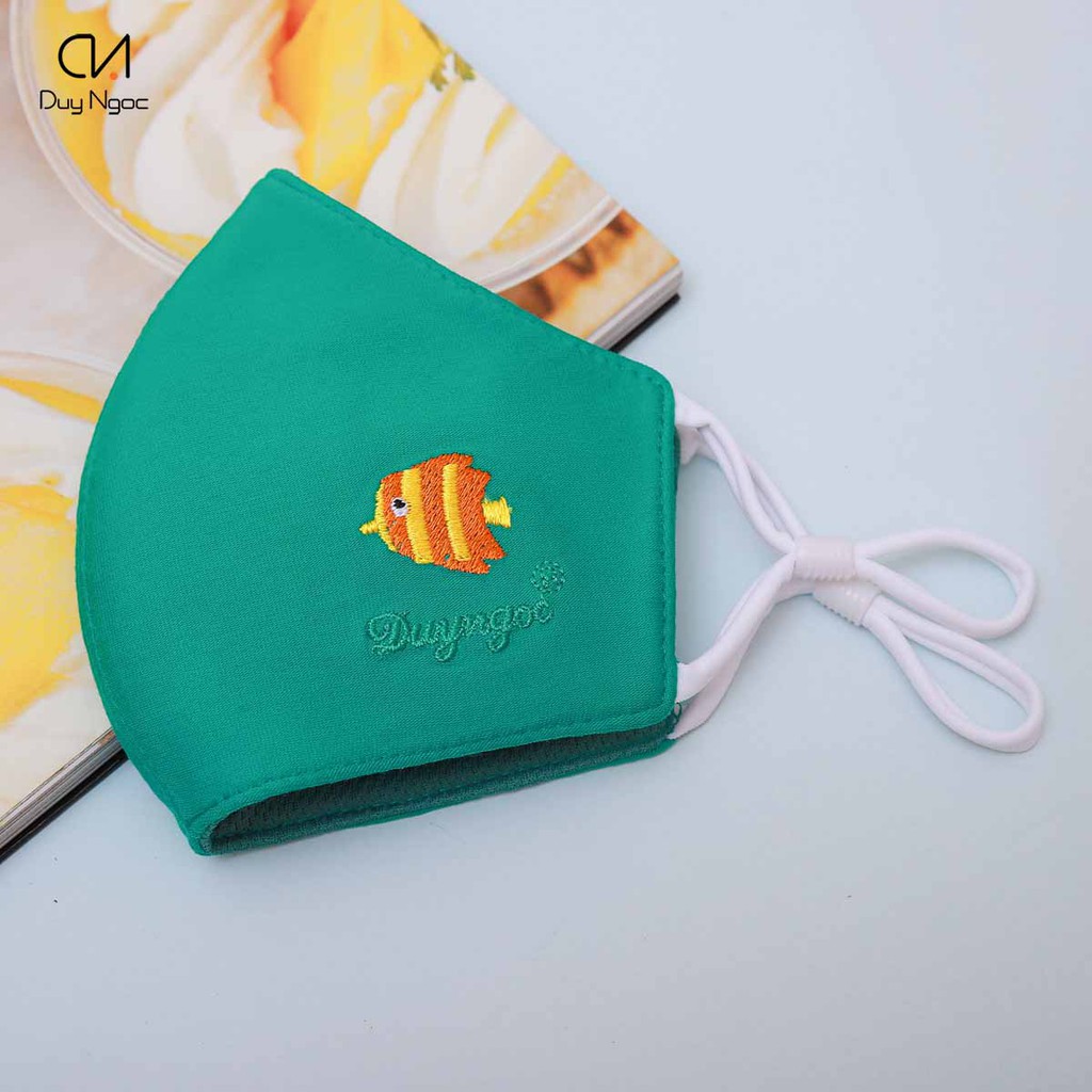 Combo 3 Khẩu trang Trẻ em Summer Duy Ngọc Cao Cấp, thêu hình đáng yêu, cho bé từ 1 đến 3 tuổi, dây đeo êm ái (1281-1304) | BigBuy360 - bigbuy360.vn
