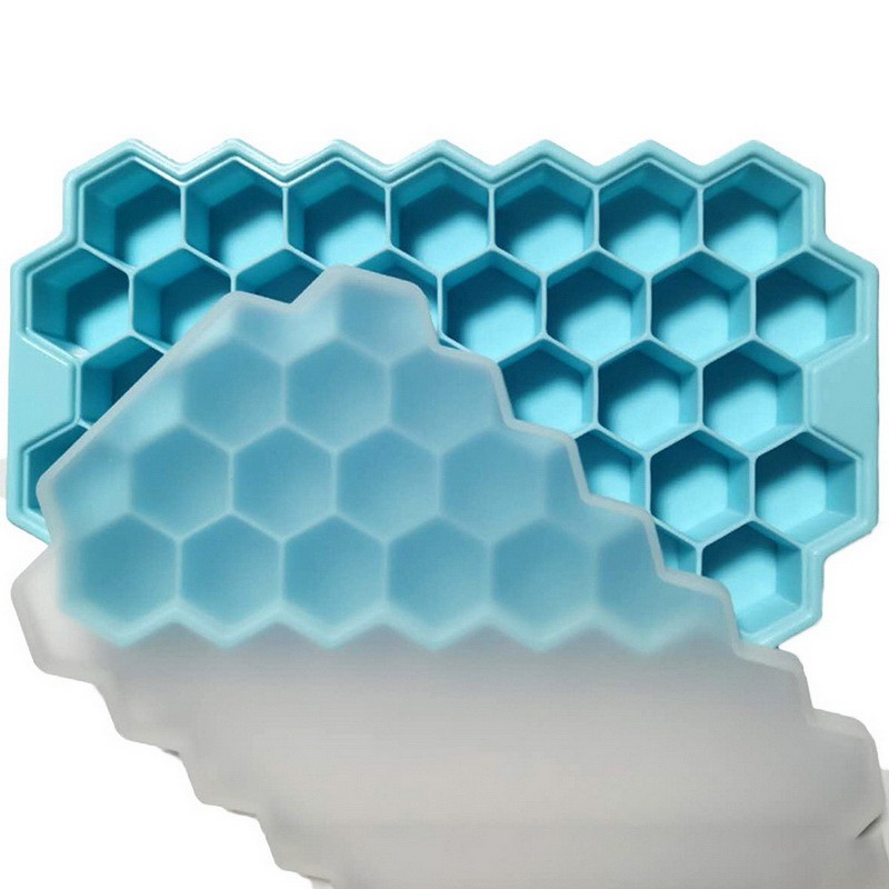 Khuôn Silicone Làm Đá Viên Hình Tổ Ong Linh Hoạt Tiện Dụng