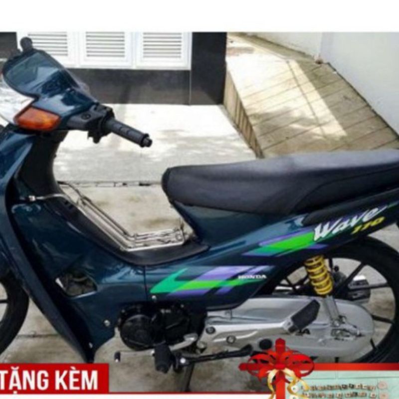 Dàn áo xe Wave 110 nhớt tặng kèm pha đèn xi nhanh đèn lái ốc và tem như hình mẫu xe giá rẻ sinh viên😍