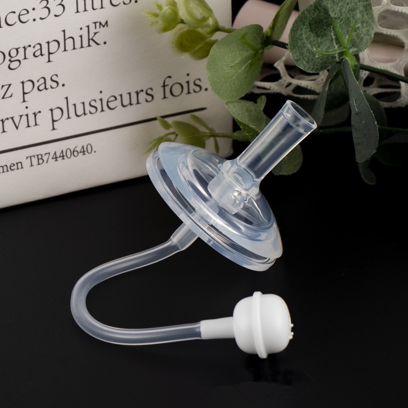 Núm Ti Giả Hai Lớp Có Giác Hút Gắn Bình Sữa Đường Kính 5cm Tiện Dụng