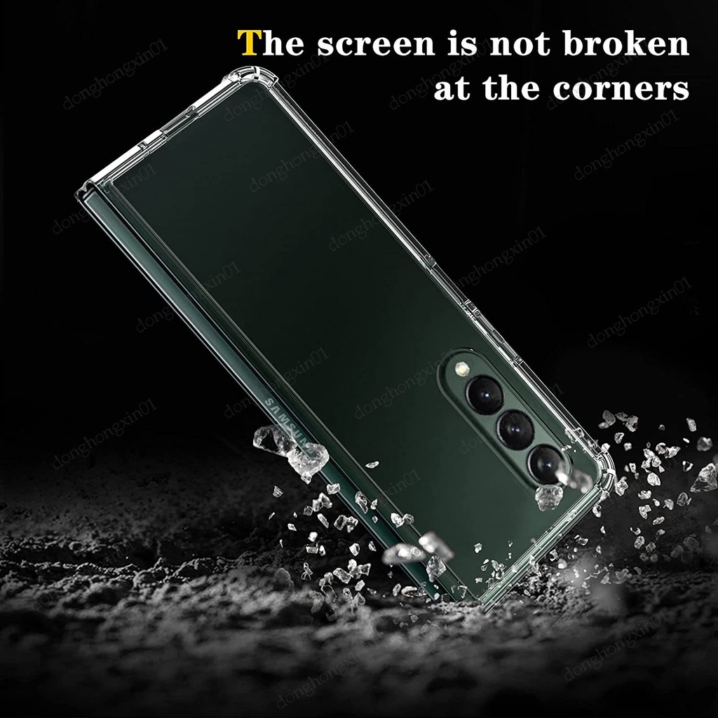 Ốp Điện Thoại TPU Acrylic Trong Suốt Chống Sốc Cho Samsung Galaxy Z Fold4 5G Z Fold 4 5G