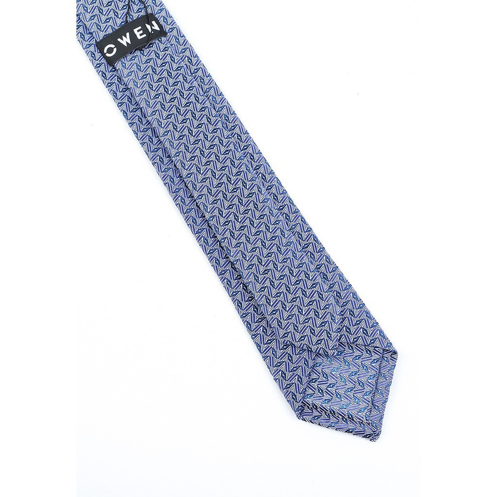 12.12 10.10 . Cravat Owen màu xanh hoạ tiết  6cm CAV91151 Cực Đẹp . . . ' Xịn *