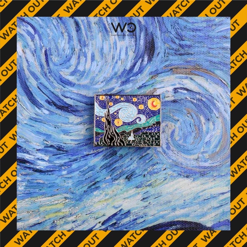 Ghim/Pin cài hoạ tiết Starry Night | WatchOut