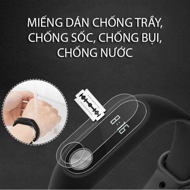 Miếng dán cường lực đồng hồ Xiaomi Mi Band 2