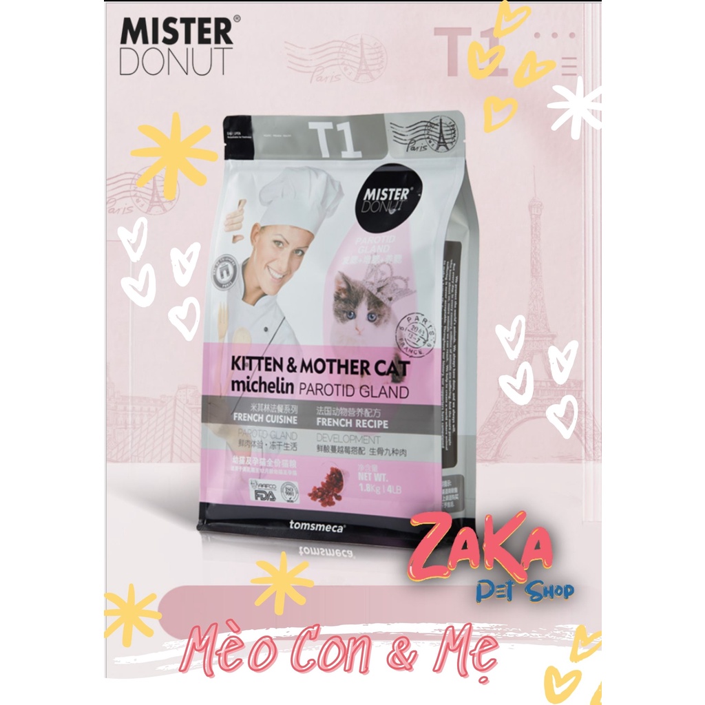 Hạt cho mèo Mister Donut | Mister Donut | Hạt Mister Donut| Hạt mèo Cao cấp |