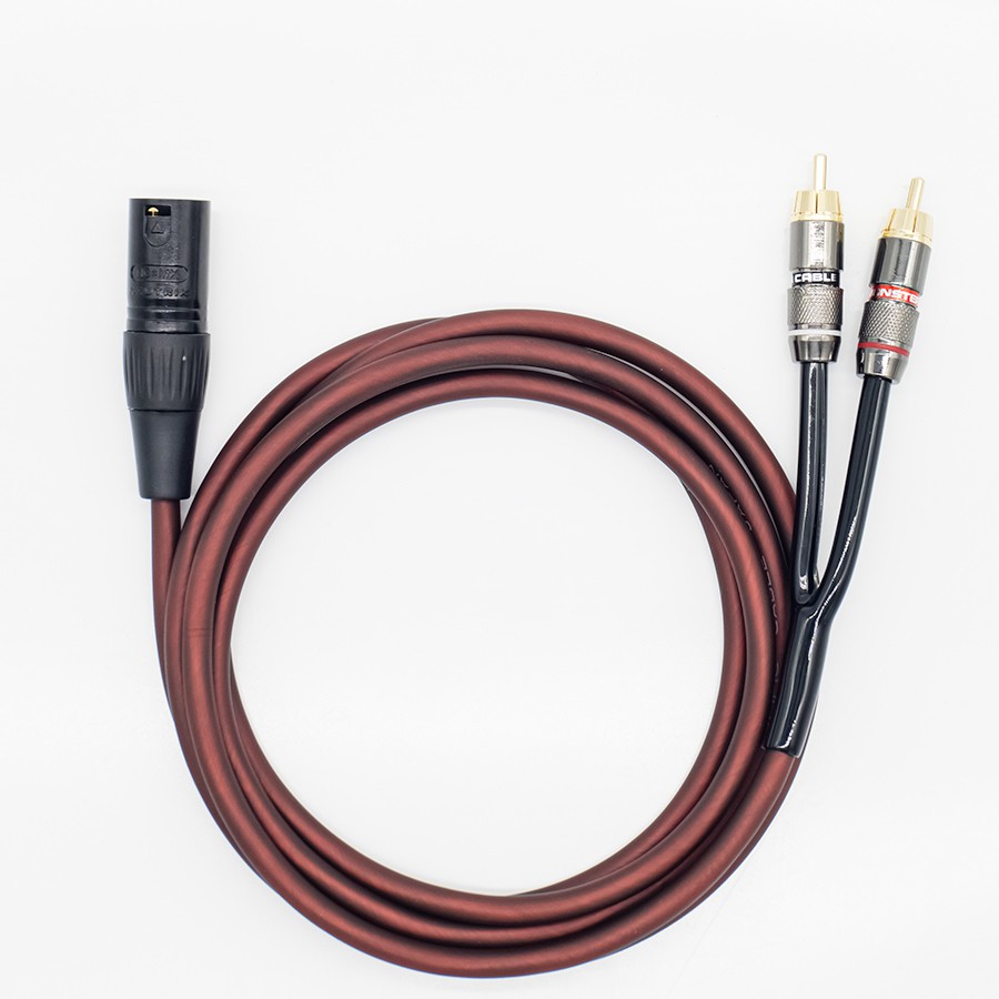 Dây Canon Đực Ra 2 AV Hoa Sen