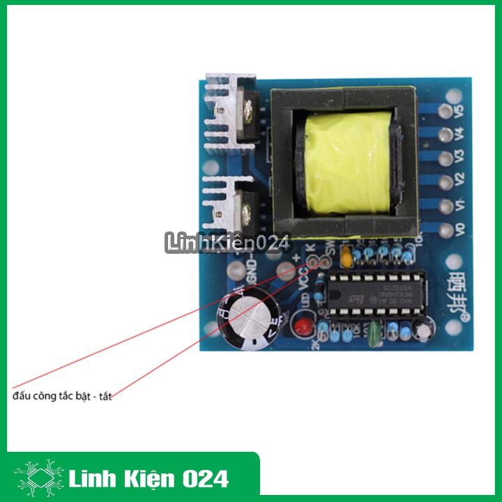 Mạch Chuyển Đổi INVERTER 12VDC-220VAC 150W