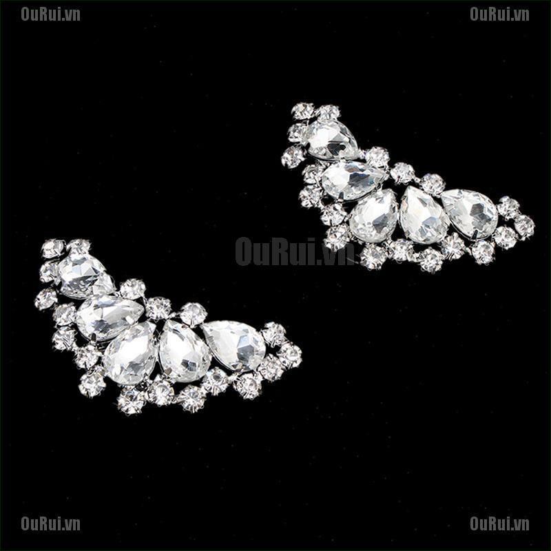 Bộ 2 Ghim Cài Giày Đính Ngọc Trai Nhân Tạo Bằng Kim Loại Xinh Xắn