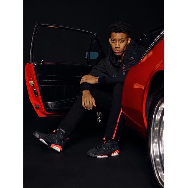 'Giày Cổ Cao' Nike Air Jordan 6 Retro Black Infrared