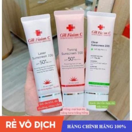 Kem chống nắng Cell Fusion C nâng tone trắng da Hàn Quốc giúp tái tạo da chống lão hóa