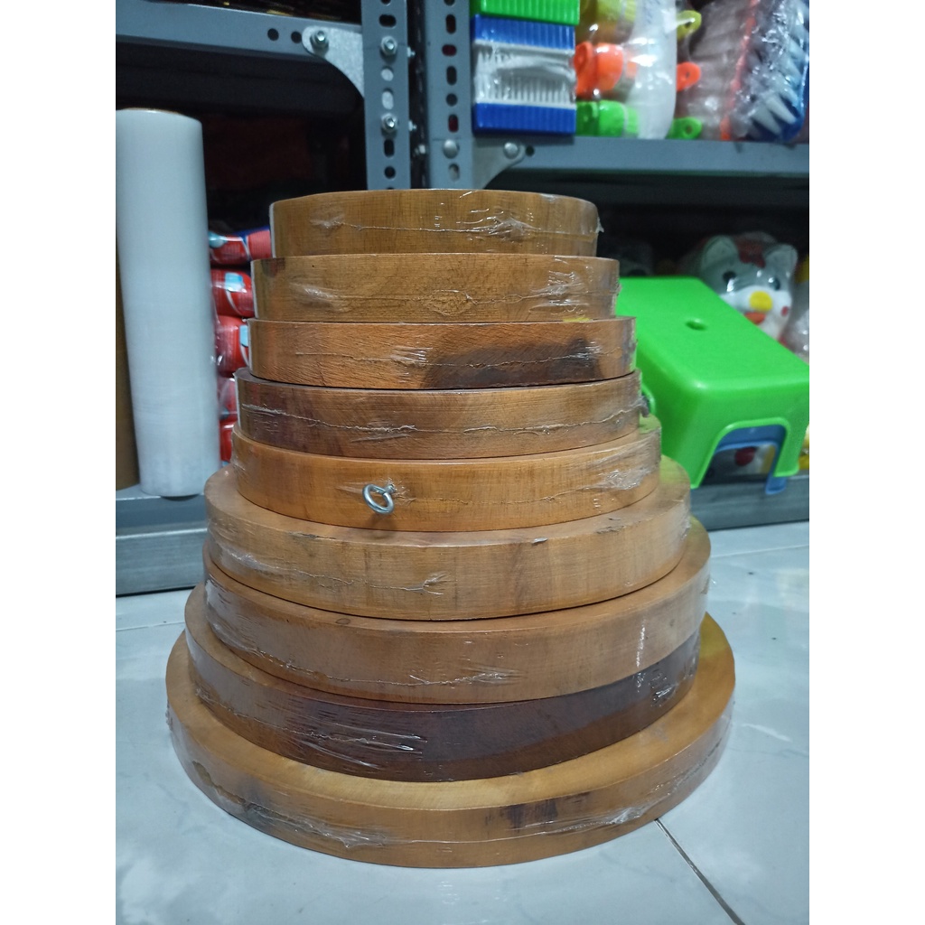 Thớt gỗ tròn thớt cây tròn tự nhiên cao cấp - THANH ĐIỀN - size 22 24 26 28 30 32 34