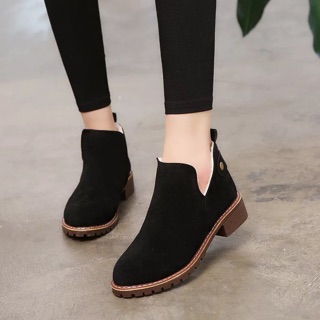 BOOT CỔ XẺ LÓT LÔNG FORM ĐẸP
