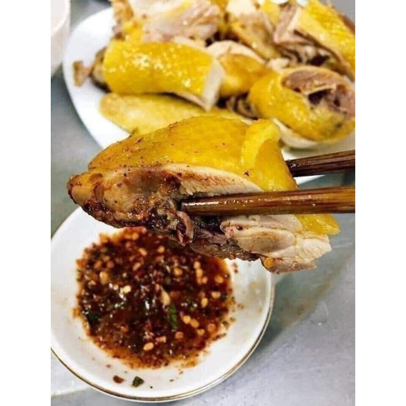 Gà hấp muối hoa tiêu